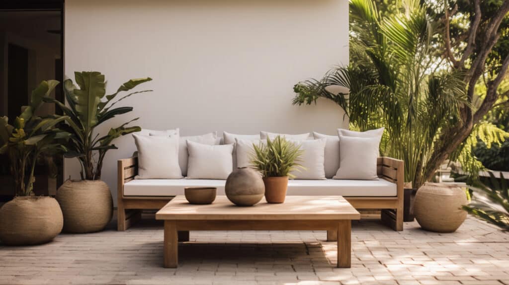 Terrasse de jardin à Dechy